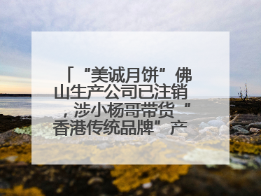 “美诚月饼”佛山生产公司已注销，涉小杨哥带货“香港传统品牌”产地争议事件