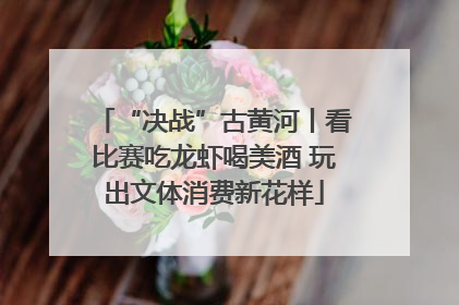 “决战”古黄河丨看比赛吃龙虾喝美酒 玩出文体消费新花样