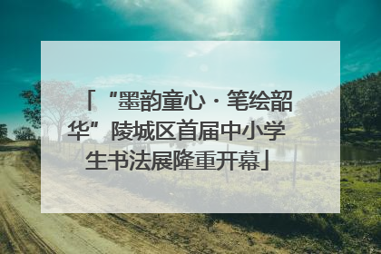 “墨韵童心・笔绘韶华”陵城区首届中小学生书法展隆重开幕