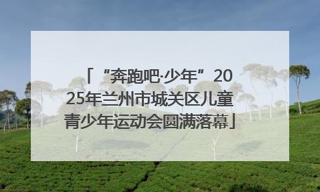 “奔跑吧·少年”2025年兰州市城关区儿童青少年运动会圆满落幕
