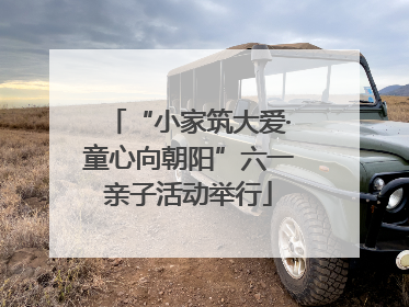 “小家筑大爱·童心向朝阳”六一亲子活动举行