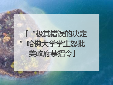 “极其错误的决定”哈佛大学学生怒批美政府禁招令
