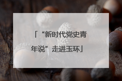 “新时代党史青年说”走进玉环