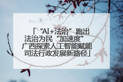 “AI+法治”跑出法治为民“加速度” 广西探索人工智能赋能司法行政发展新路径