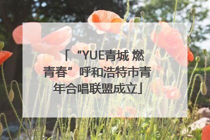 “YUE青城 燃青春”呼和浩特市青年合唱联盟成立
