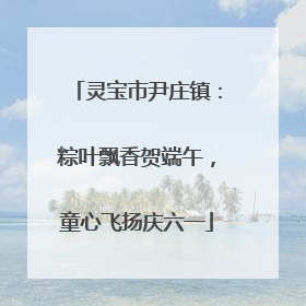 灵宝市尹庄镇：粽叶飘香贺端午，童心飞扬庆六一