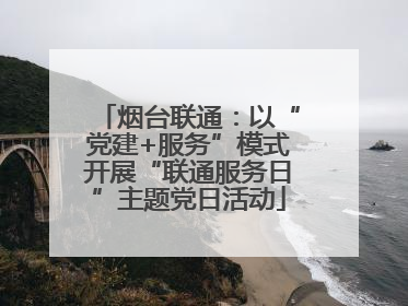 烟台联通：以“党建+服务”模式开展“联通服务日”主题党日活动