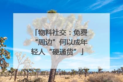 物料社交：免费“周边”何以成年轻人“硬通货”