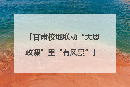 甘肃校地联动“大思政课”里“有风景”