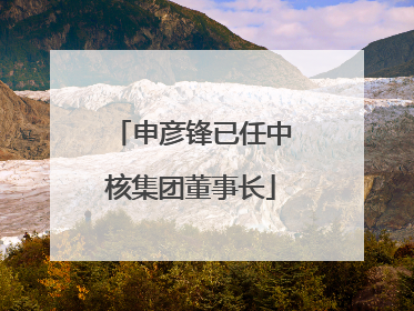 申彦锋已任中核集团董事长