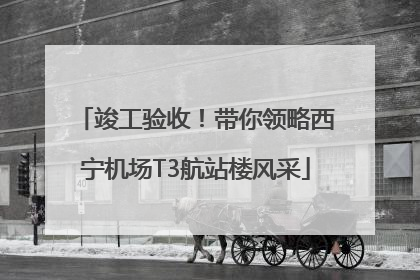 竣工验收！带你领略西宁机场T3航站楼风采