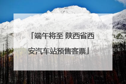 端午将至 陕西省西安汽车站预售客票