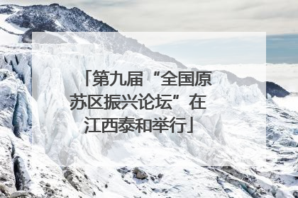 第九届“全国原苏区振兴论坛”在江西泰和举行