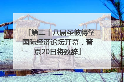 第二十八届圣彼得堡国际经济论坛开幕，普京20日将致辞
