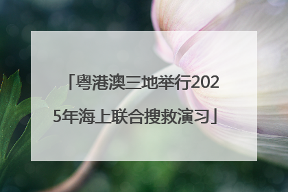 粤港澳三地举行2025年海上联合搜救演习