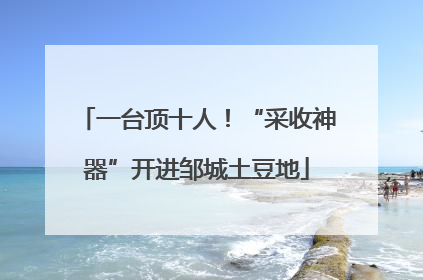 一台顶十人！“采收神器”开进邹城土豆地