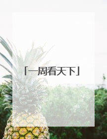 一周看天下