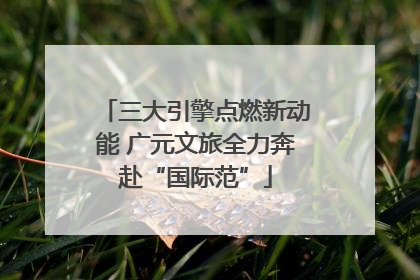 三大引擎点燃新动能 广元文旅全力奔赴“国际范”
