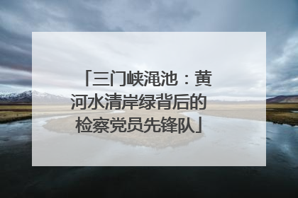 三门峡渑池：黄河水清岸绿背后的检察党员先锋队