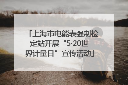上海市电能表强制检定站开展“5·20世界计量日”宣传活动