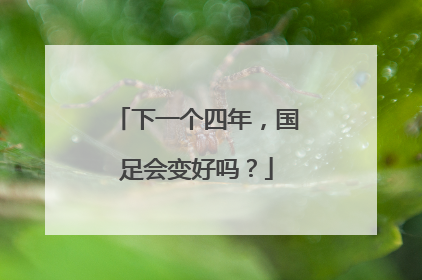 下一个四年，国足会变好吗？