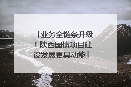 业务全链条升级！陕西国债项目建设发展更具动能