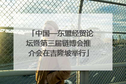 中国—东盟经贸论坛暨第三届链博会推介会在吉隆坡举行