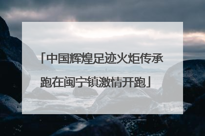 中国辉煌足迹火炬传承跑在闽宁镇激情开跑