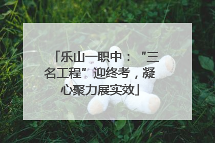 乐山一职中：“三名工程”迎终考，凝心聚力展实效