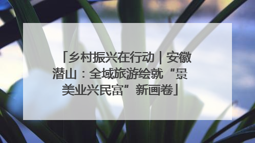 乡村振兴在行动｜安徽潜山：全域旅游绘就“景美业兴民富”新画卷