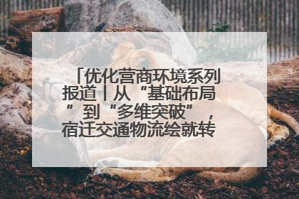 优化营商环境系列报道丨从“基础布局”到“多维突破”，宿迁交通物流绘就转型增效新画卷
