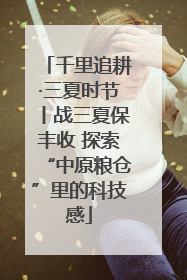 千里追耕·三夏时节丨战三夏保丰收 探索“中原粮仓”里的科技感