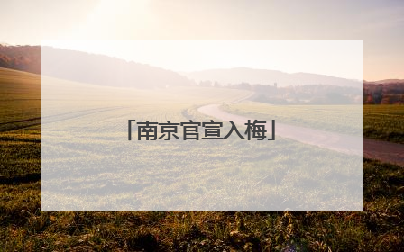 南京官宣入梅
