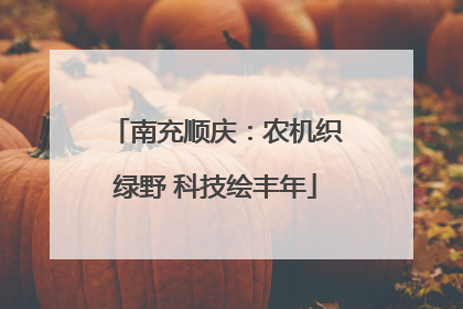 南充顺庆：农机织绿野 科技绘丰年