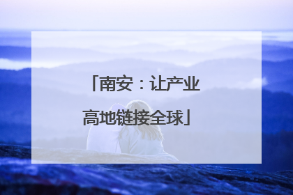 南安：让产业高地链接全球