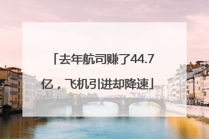 去年航司赚了44.7亿，飞机引进却降速