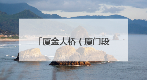 厦金大桥（厦门段），最新进展！