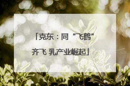 克东：同“飞鹤”齐飞 乳产业崛起