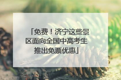 免费！济宁这些景区面向全国中高考生推出免票优惠