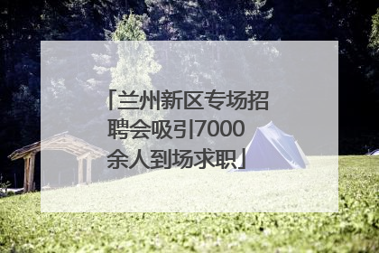 兰州新区专场招聘会吸引7000余人到场求职