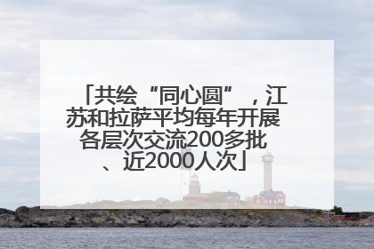 共绘“同心圆”，江苏和拉萨平均每年开展各层次交流200多批、近2000人次