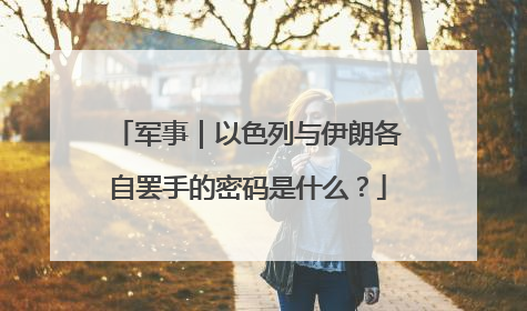军事｜以色列与伊朗各自罢手的密码是什么？