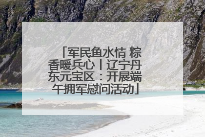 军民鱼水情 粽香暖兵心丨辽宁丹东元宝区：开展端午拥军慰问活动