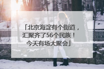 北京海淀有个街道，汇聚齐了56个民族！今天有场大聚会