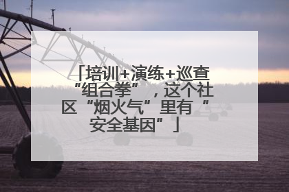 培训+演练+巡查“组合拳”，这个社区“烟火气”里有“安全基因”
