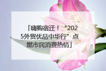 嗨购宿迁！“2025外贸优品中华行”点燃市民消费热情