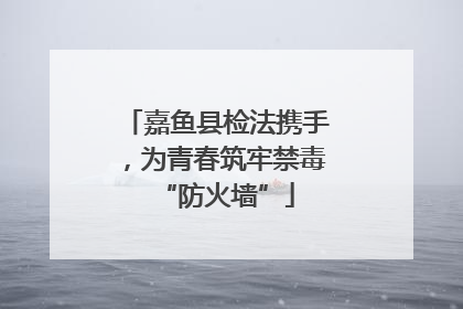 嘉鱼县检法携手，为青春筑牢禁毒“防火墙”