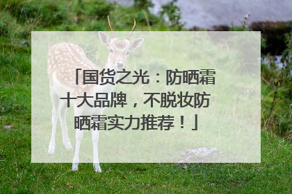国货之光：防晒霜十大品牌，不脱妆防晒霜实力推荐！