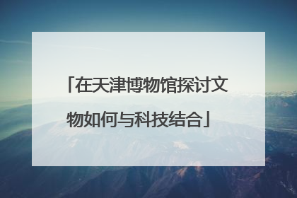 在天津博物馆探讨文物如何与科技结合