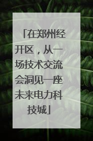 在郑州经开区，从一场技术交流会洞见一座未来电力科技城
